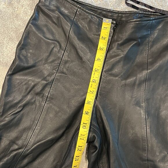 Cache leather pants womens size 6 vintage high waist - Picture 9 of 11